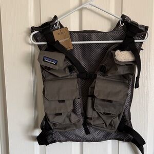 Patagonia Gray Stealth Convertible Vest, backpack